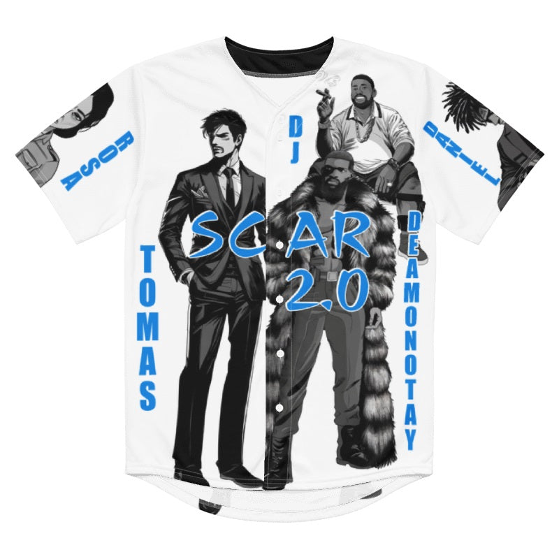 Scar 2.0 Graphic Novel Unisex Baseball Jersey