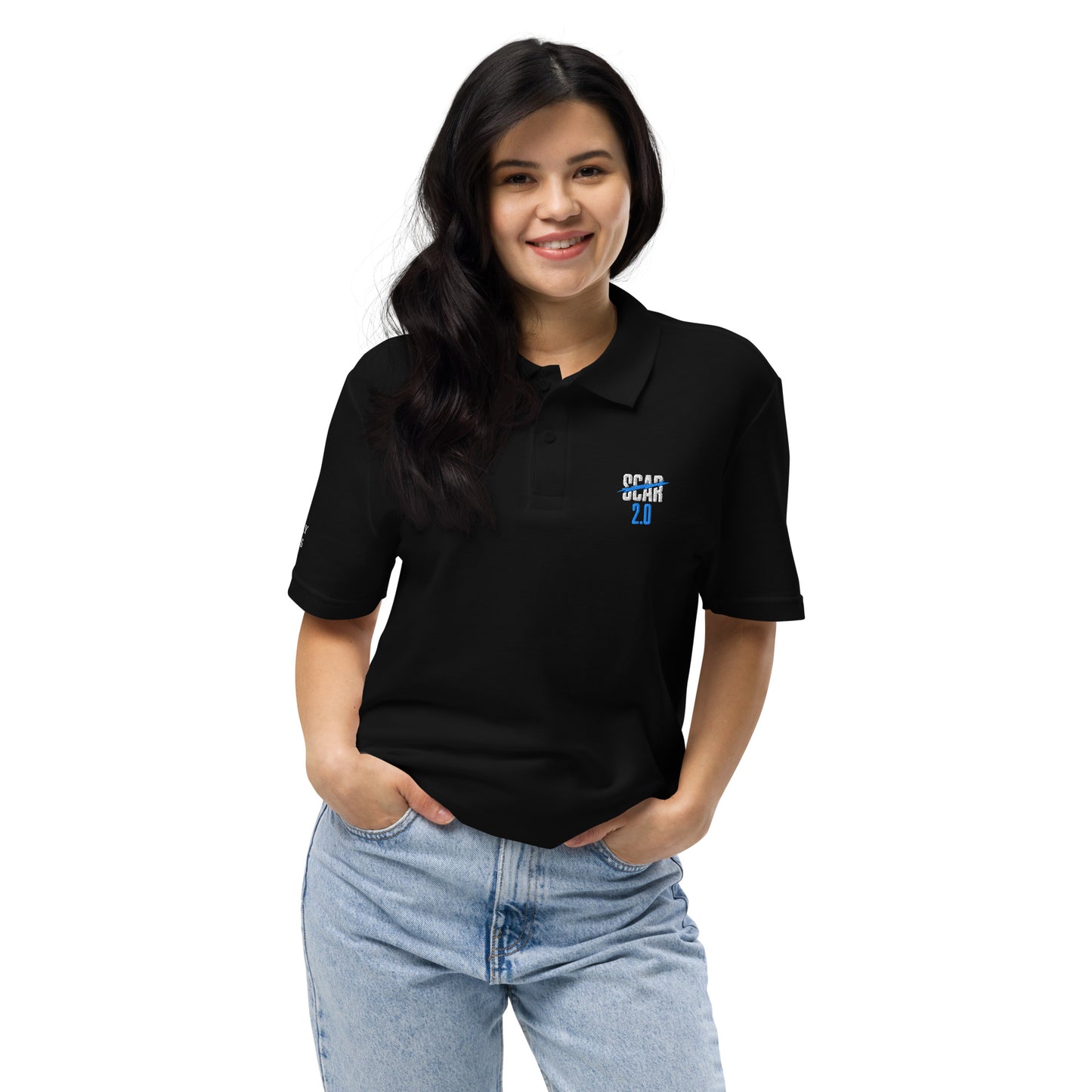 Scar 2.0 ‘Family Scar’ Unisex Polo Shirt – Black