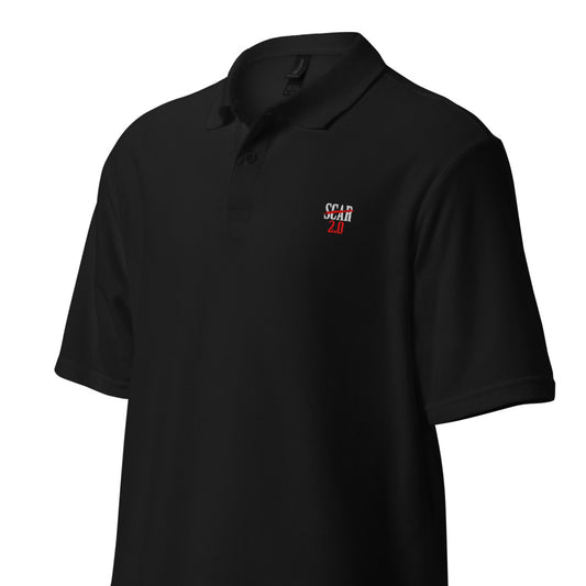 Scar 2.0 'Family Scar' Unisex Polo shirt (Black)