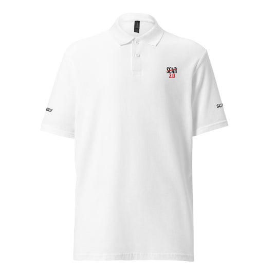 Scar 2.0 'Family Scar' Unisex Polo shirt (White)